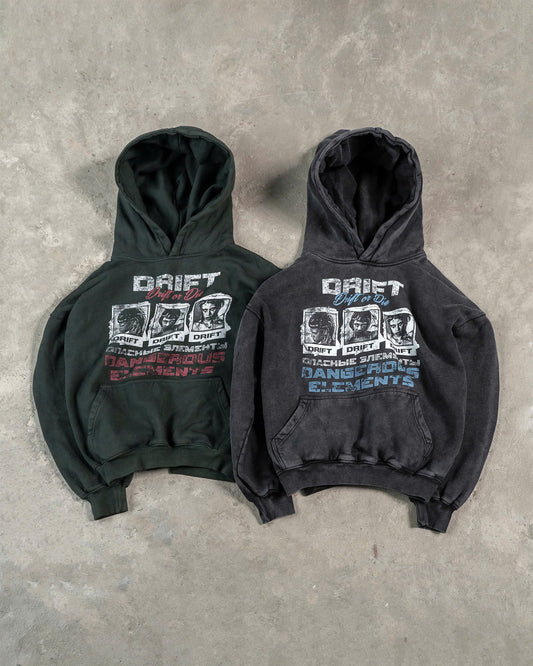 Hoodie Vintage Printed Boxy 420GSM