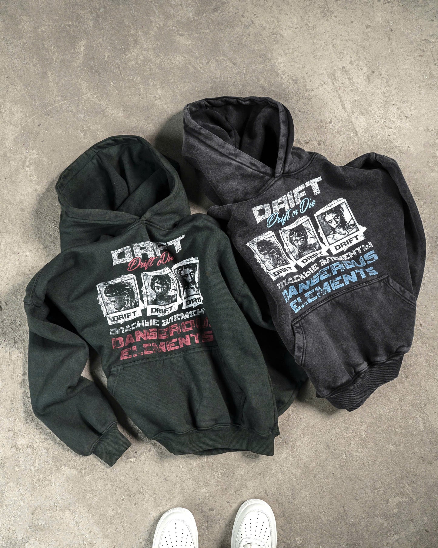 Hoodie Vintage Printed Boxy 420GSM