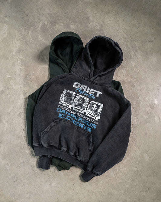 Hoodie Vintage Printed Boxy 420GSM